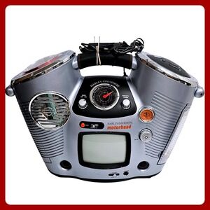 Harley-Davidson Motorhead‎ Portable TV CD Radio Lantern 416376 Vintage 2004